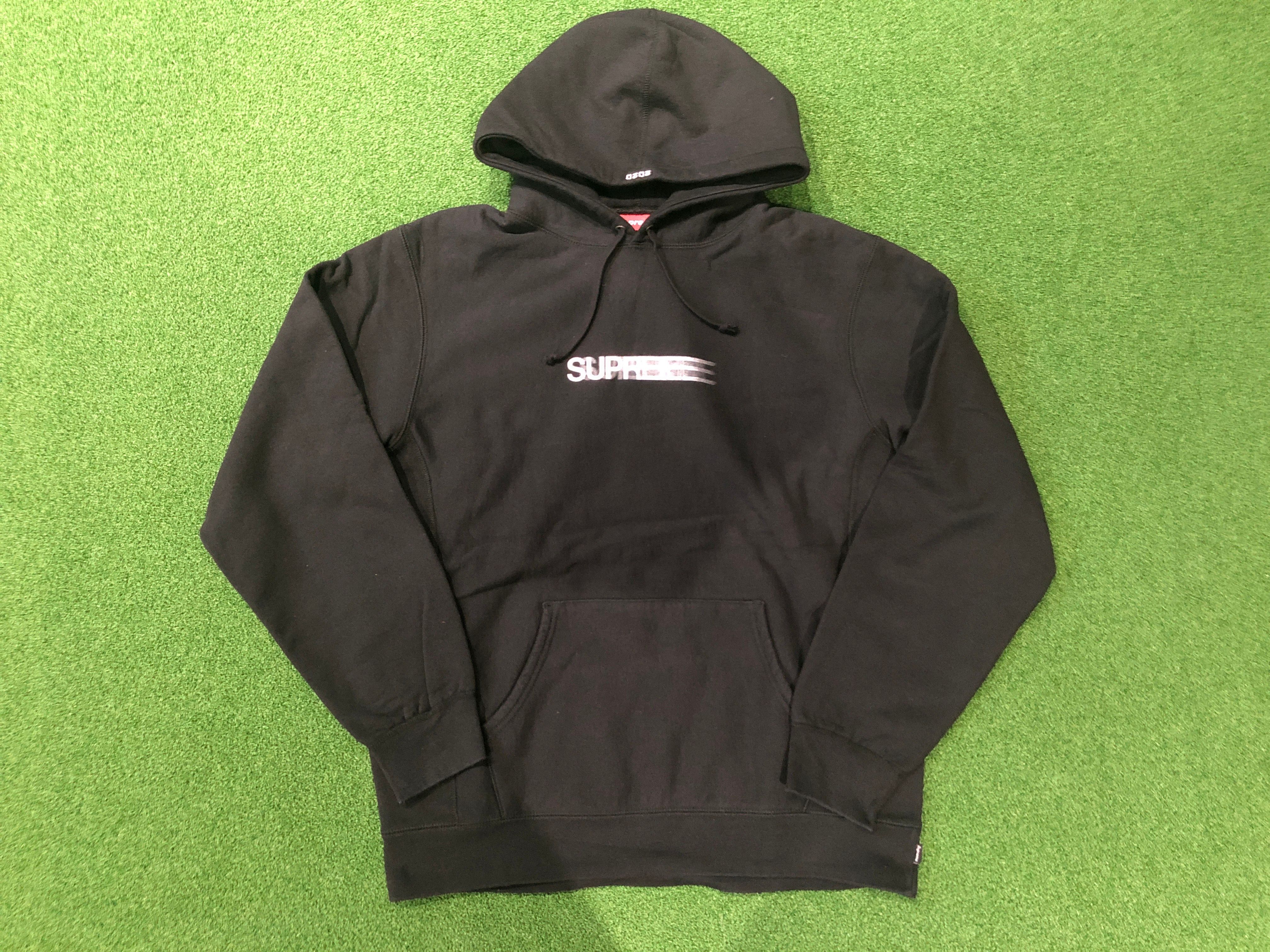 Supreme Motion Logo Hooded Sweatshirt "Black" (20SS)