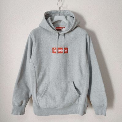 Supreme Box Logo Hooded Sweatshirt "Heather Grey" (16FW)
