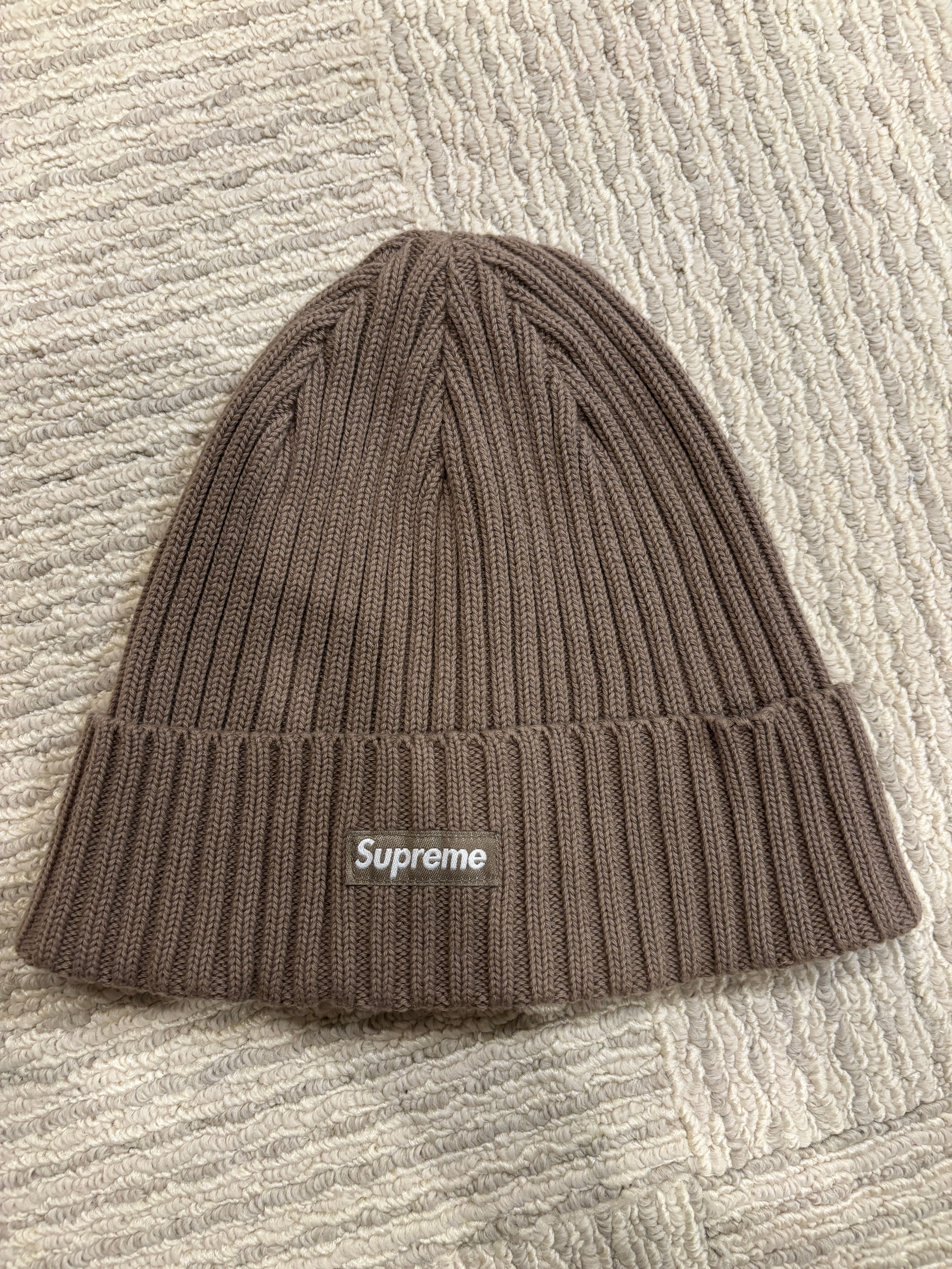 Supreme Overdyed Beanie "Taupe" (23SS)