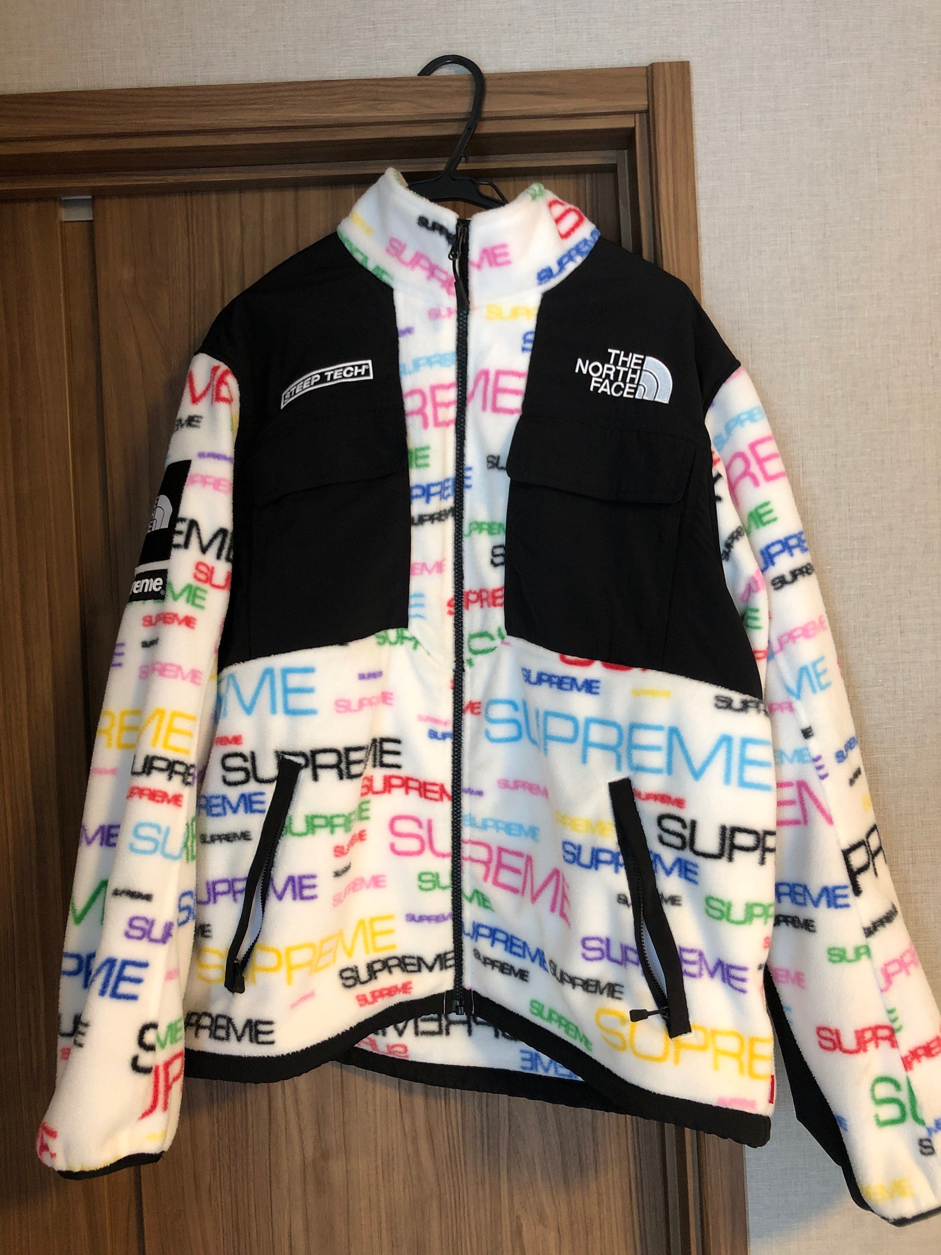Supreme x The North Face Steep Tech Fleece Jacket "White"