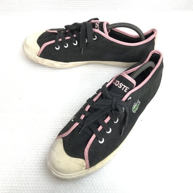 LACOSTE/ラコステ★ローカットスニーカー【size:44/UK9.5/28.0/黒/black】sneakers/Shoes/trainers◆B-144