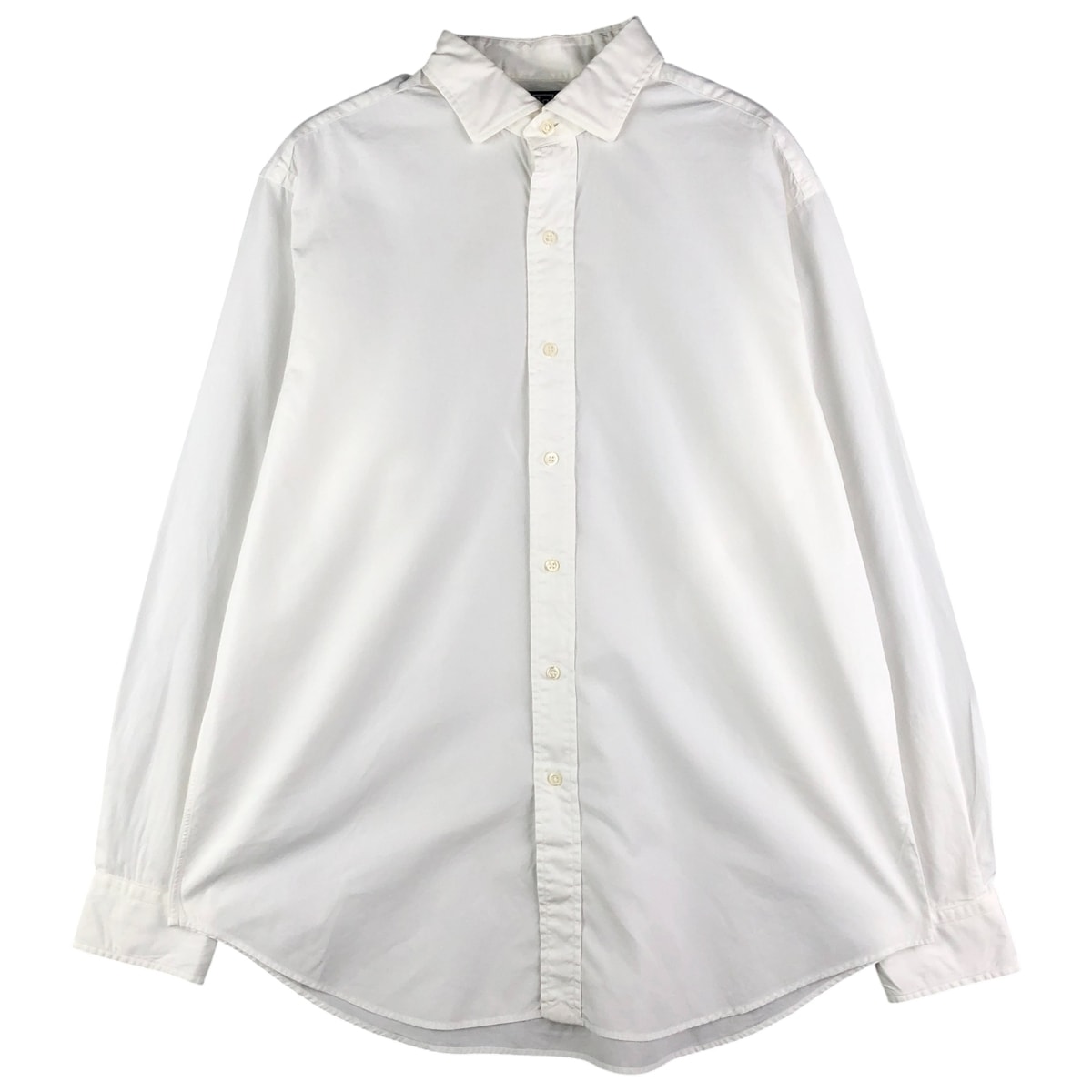 古着 ラルフローレン Ralph Lauren ESTATE CLASSIC FIT ワイドカラー 長袖 コットンシャツ メンズL相当/eaa602880