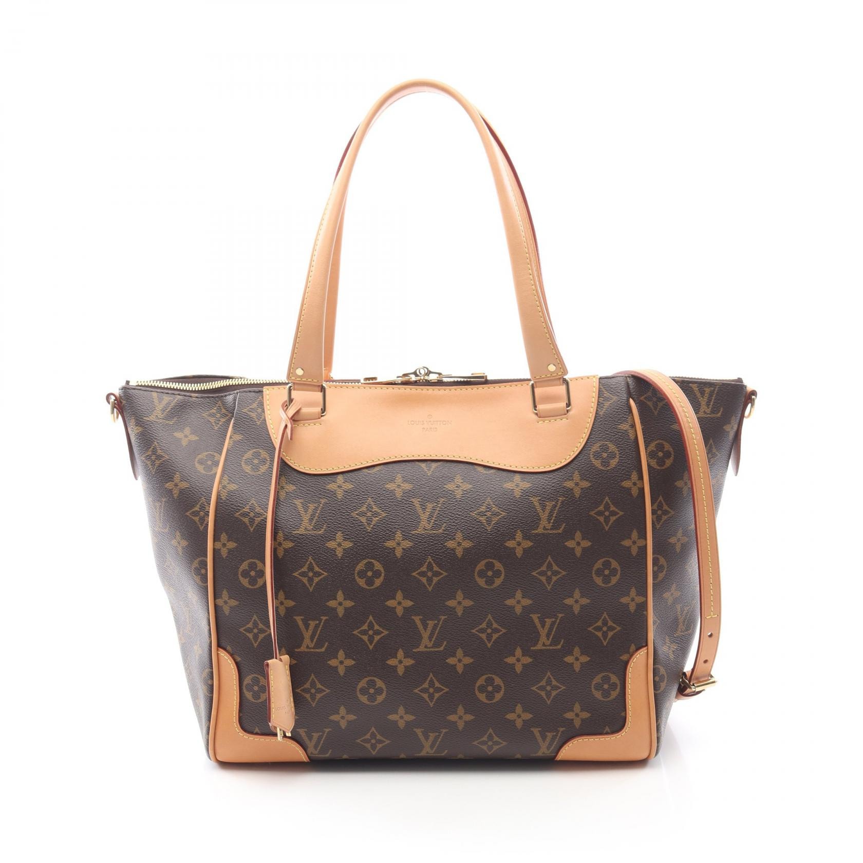 ルイ・ヴィトン LOUIS VUITTON エストレーラ トートバッグ バッグ PVCコーティングキャンバス レザー モノグラム レディース ブラウン系 M51191 【中古】