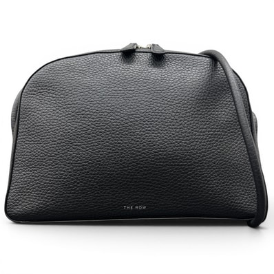 THE ROW 希少 展示品級 ザロウ SINGLE MIGNON シングルミニョン ショルダバッグ レザー ブラック ポシェット クロスボディ レディース メンズ ユニセックス SAランク 中古 鑑定済 ザロウバッグ