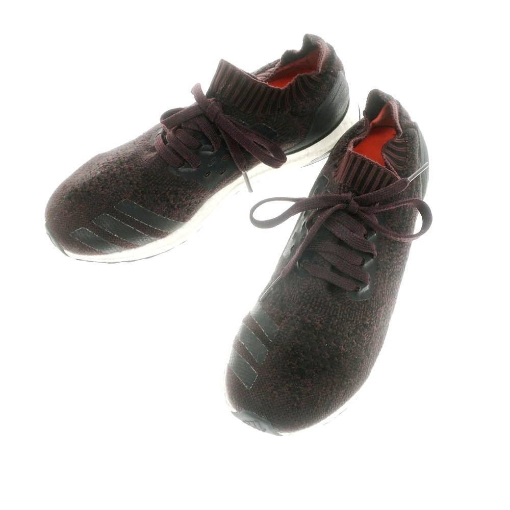 【中古】アディダス adidas ニットアッパー スニーカー パープルxブラック【サイズ27cm】【メンズ】