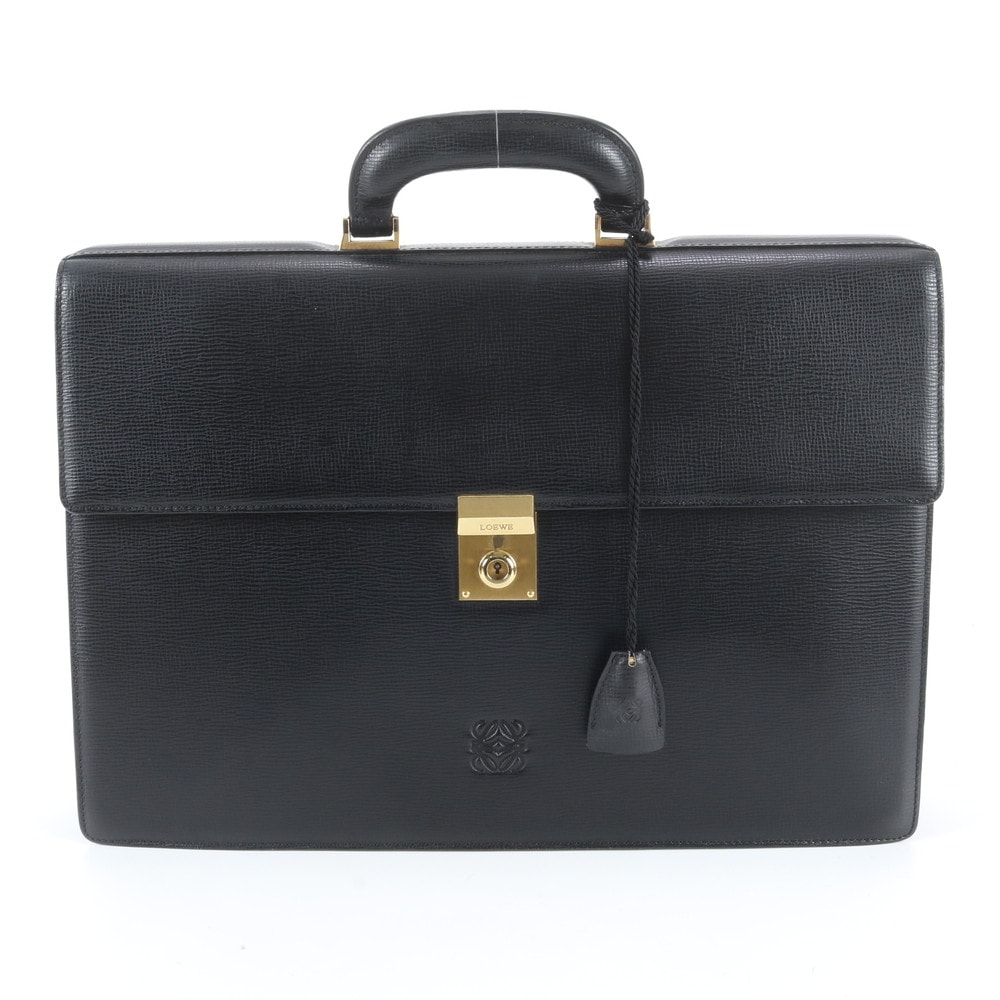 ■極美品 ロエベ アナグラムビジネス バッグ レザー