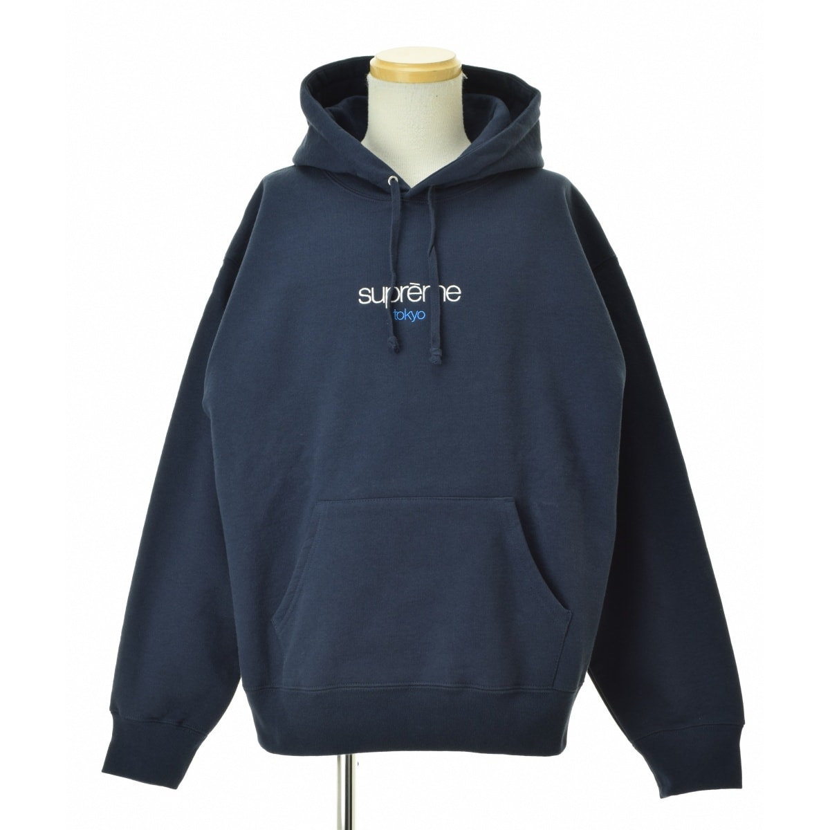 Supreme Classic Logo Shop Hooded Sweatshirt (Tokyo) "Navy"