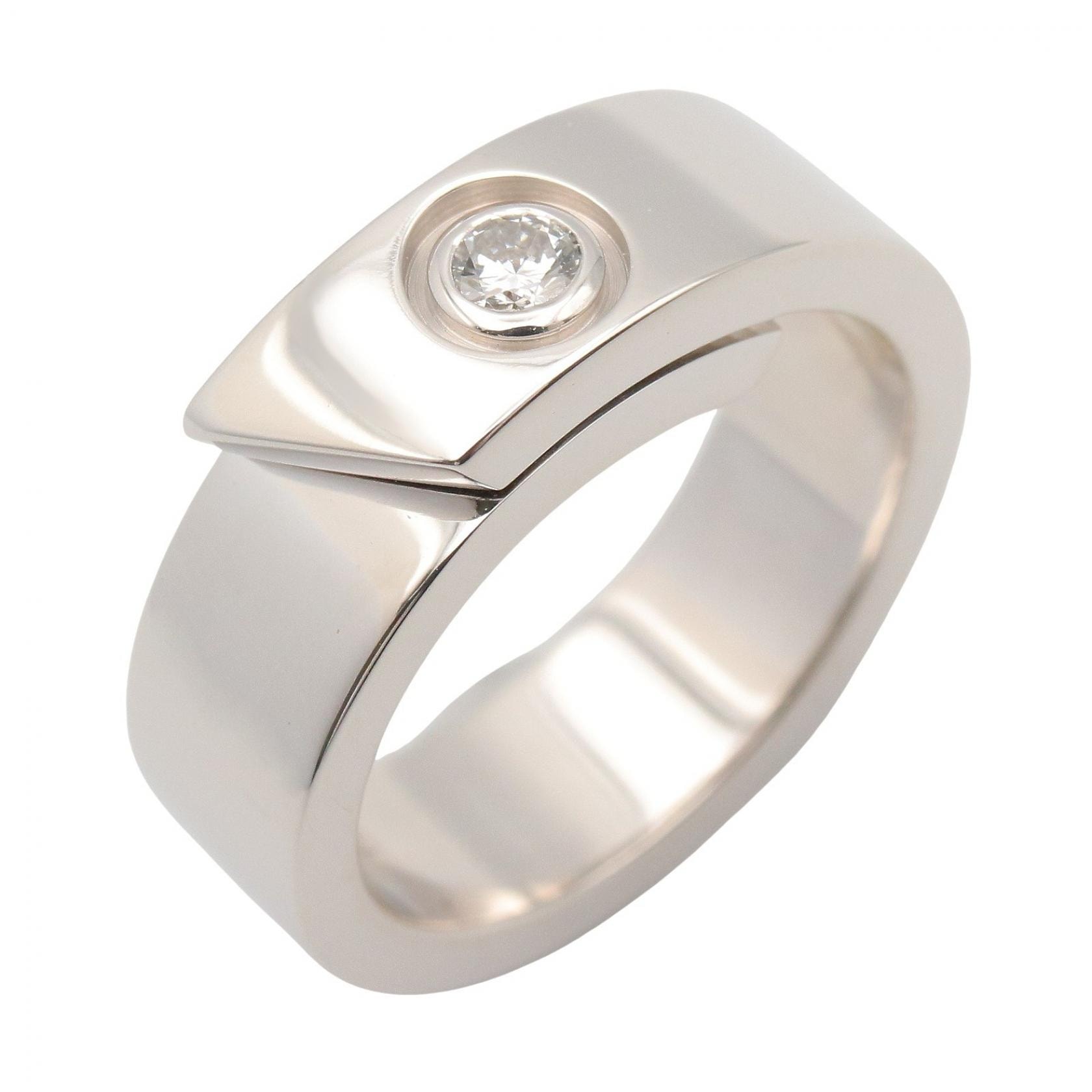 カルティエ CARTIER アニバーサリー 1PD リング リング・指輪 ジュエリー K18WG(ホワイトゴールド) ダイヤモンド レディース クリア系 / シルバー系 【中古】