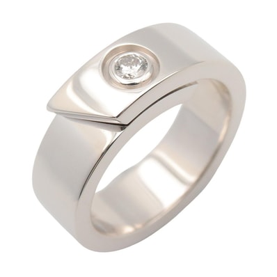 カルティエ CARTIER アニバーサリー 1PD リング リング・指輪 ジュエリー K18WG(ホワイトゴールド) ダイヤモンド レディース クリア系 / シルバー系 【中古】