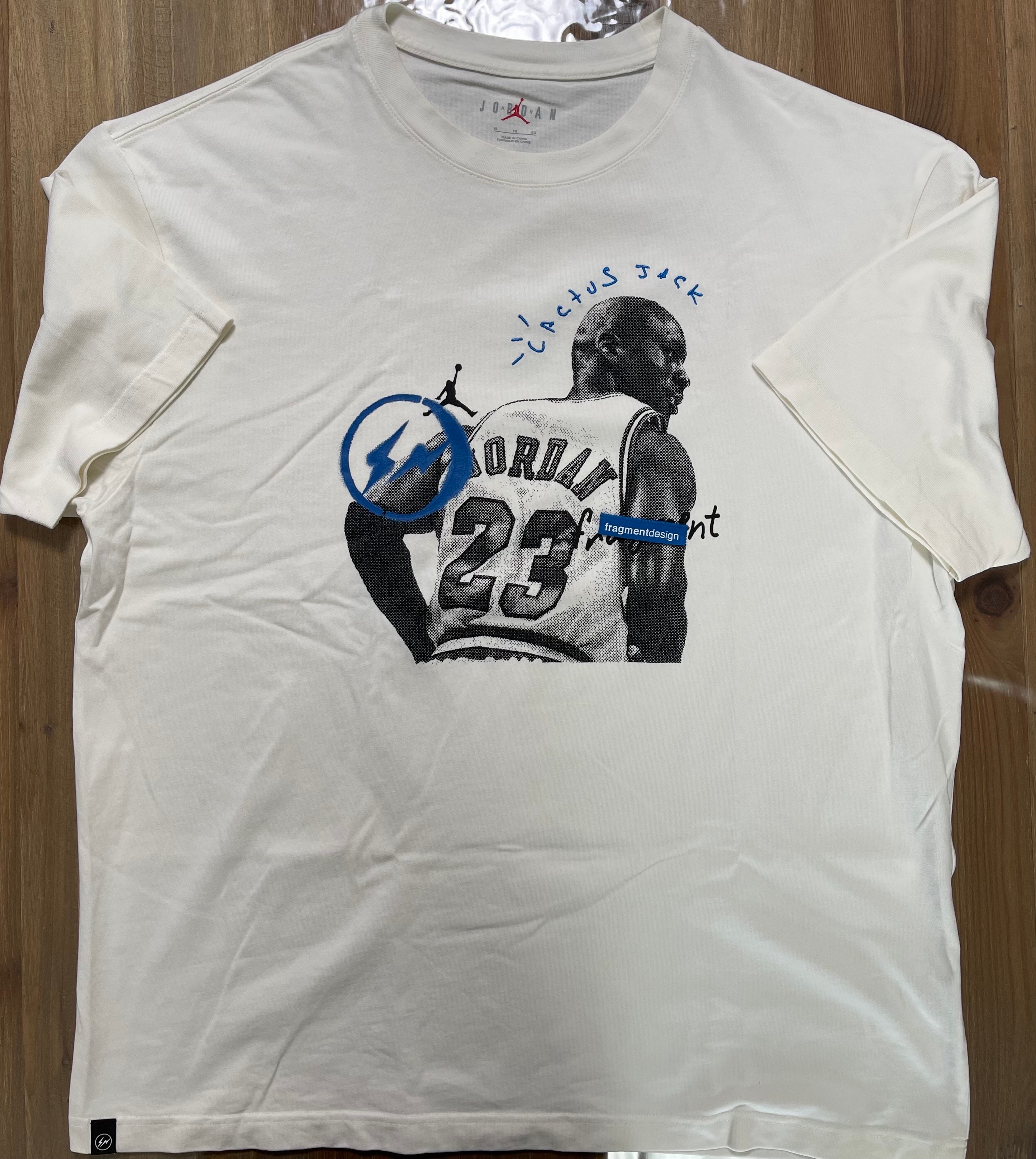 Air Jordan Travis Scott Fragment Tee "White"