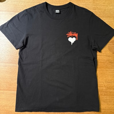 Stussy Stock Heart Tee "Black"