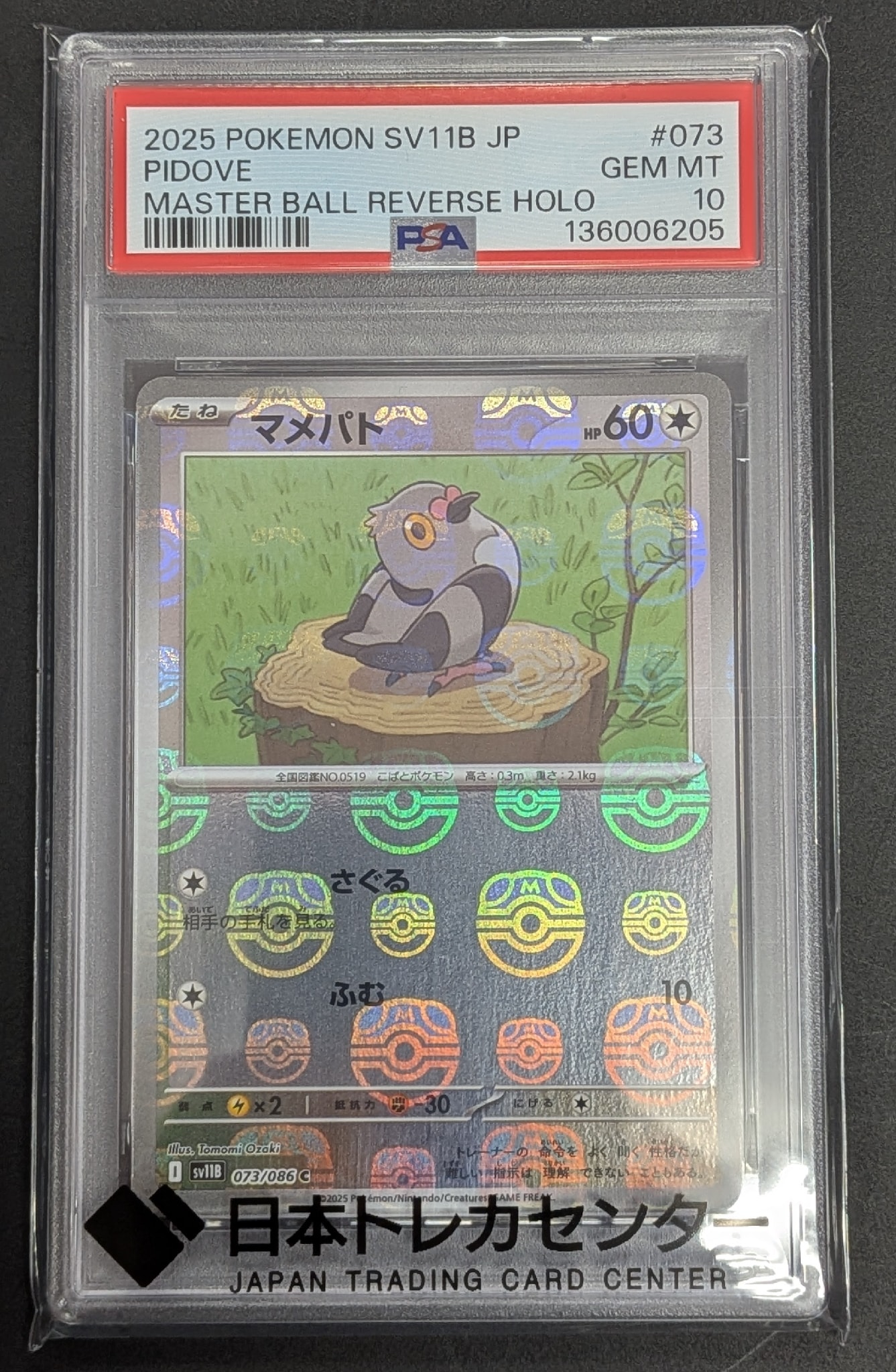 マメパト C :マスターボールミラー [SV11B 073/086](拡張パック「ブラックボルト」)