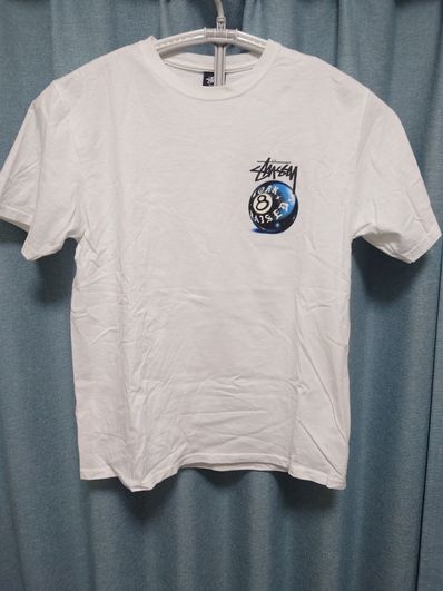 Stussy Born x Raised 8 Ball Tee "White"