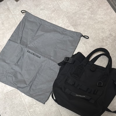 BALENCIAGA Army Medium Tote Bag In Recycled Nylon "Black"