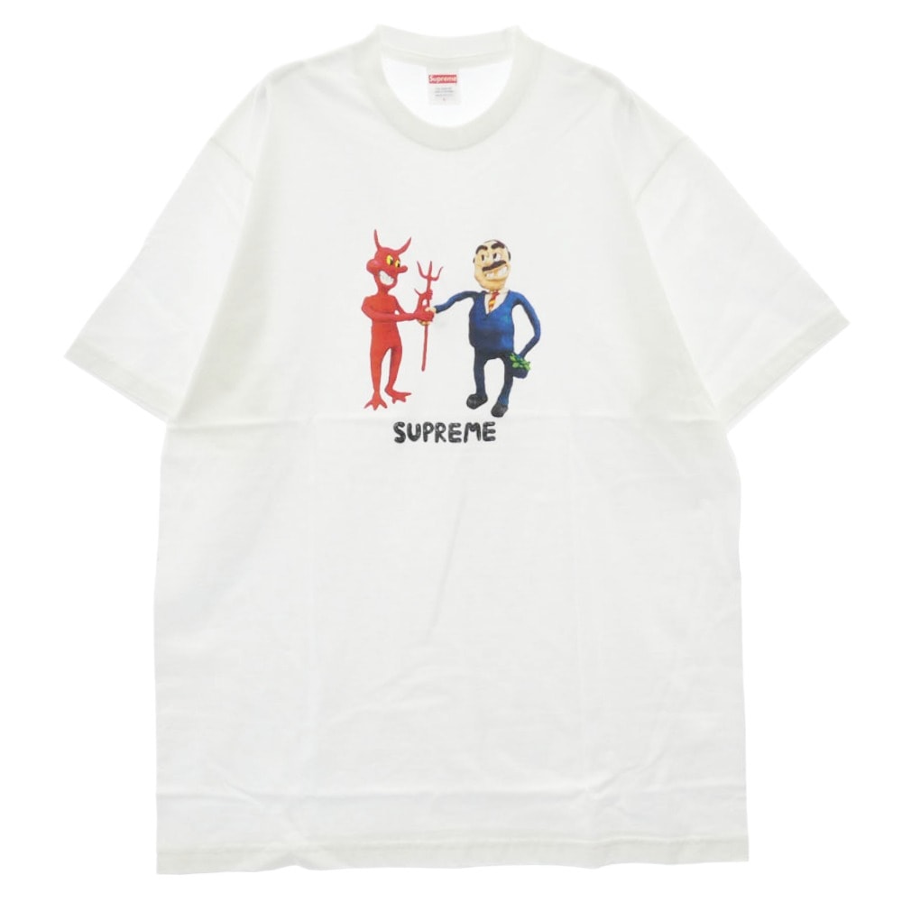Supreme シュプリーム Tシャツ 23sSS Business tee ビジネス Tシャツ フロントプリント 半袖 カットソー ホワイト系 L【新古品】【未使用】【中古】