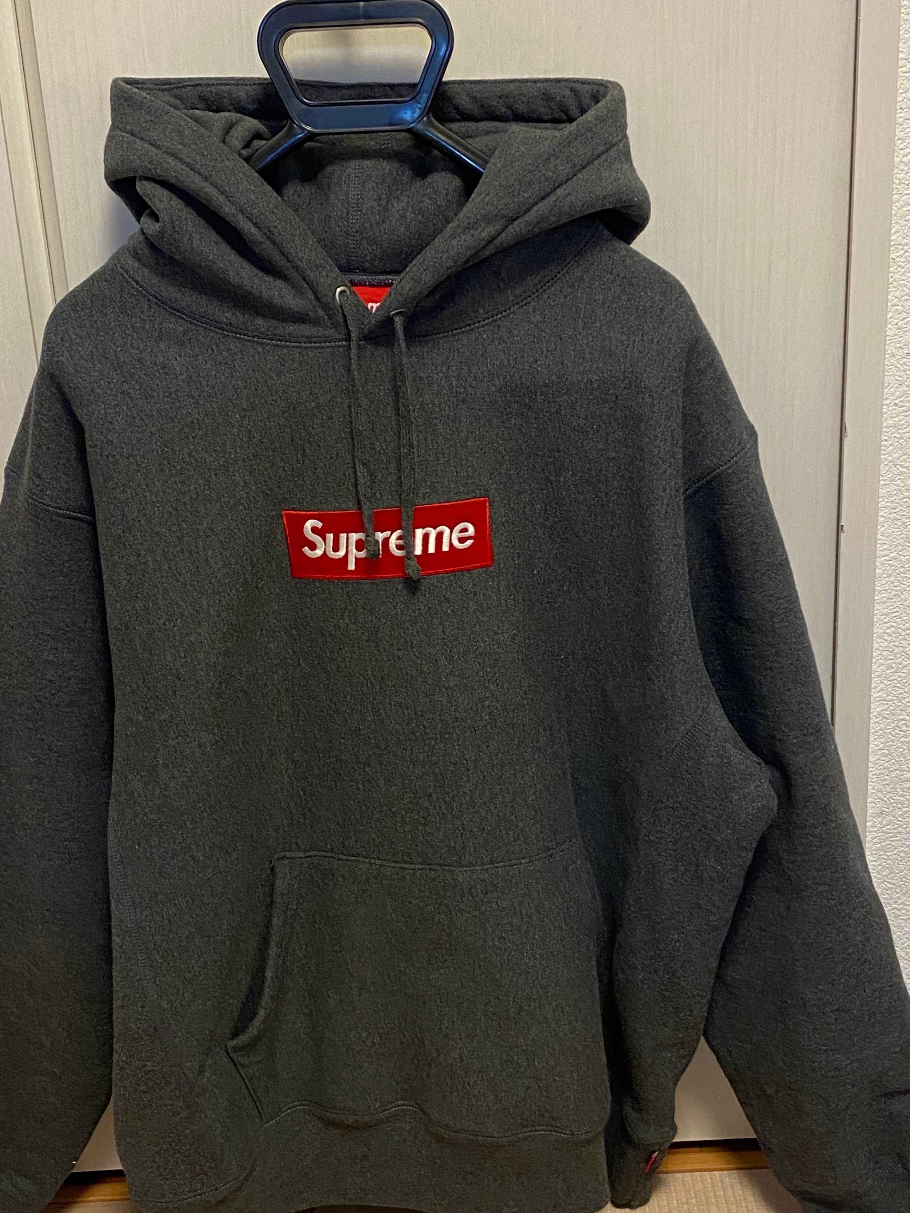 Supreme Box Logo Hooded Sweatshirt "Charcoal" (21FW)