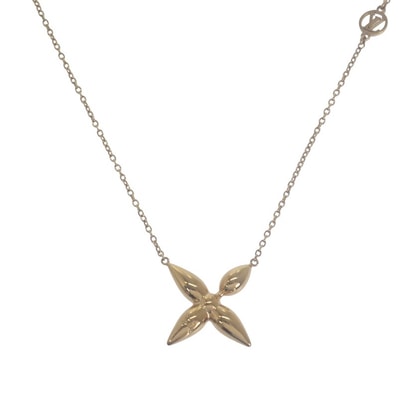 ルイヴィトン LOUIS VUITTON フラワーコリエ・ルイゼット M00365 ネックレス メタル ゴールド レディース【中古】【Aランク】