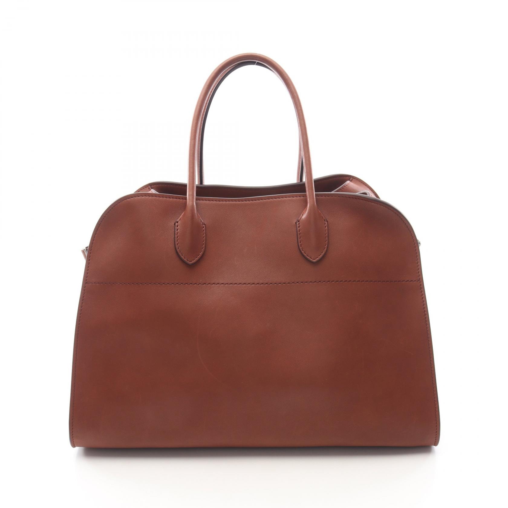 ザ ロウ THE ROW SOFT MARGAUX 15 マルゴー ハンドバッグ バッグ レザー レディース ブラウン系 【中古】