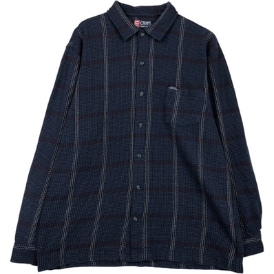 古着 ラルフローレン Ralph Lauren CHAPS チャップス 長袖 フランネルチェックシャツ メンズL相当/eaa637961