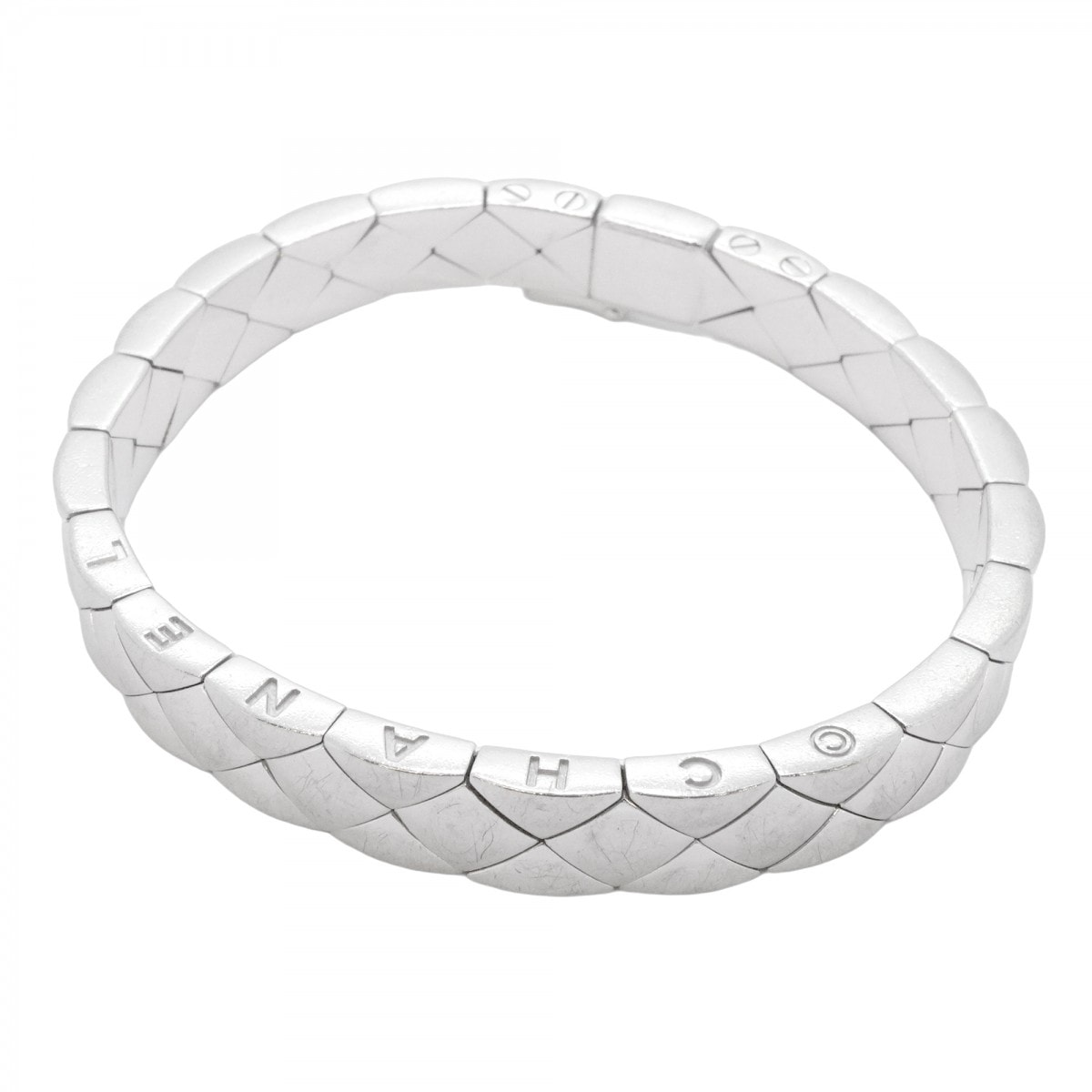 ★SALE【6jcb0707】シャネル ブレスレット マトラッセ K18WG ホワイトゴールド【中古】レディース