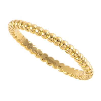 Van Cleef & Arpels ヴァンクリーフ&アーペル ペルレ ゴールドパール リング スモールモデル VCARN95Q58 指輪 18号 K18YG ゴールド【中古】