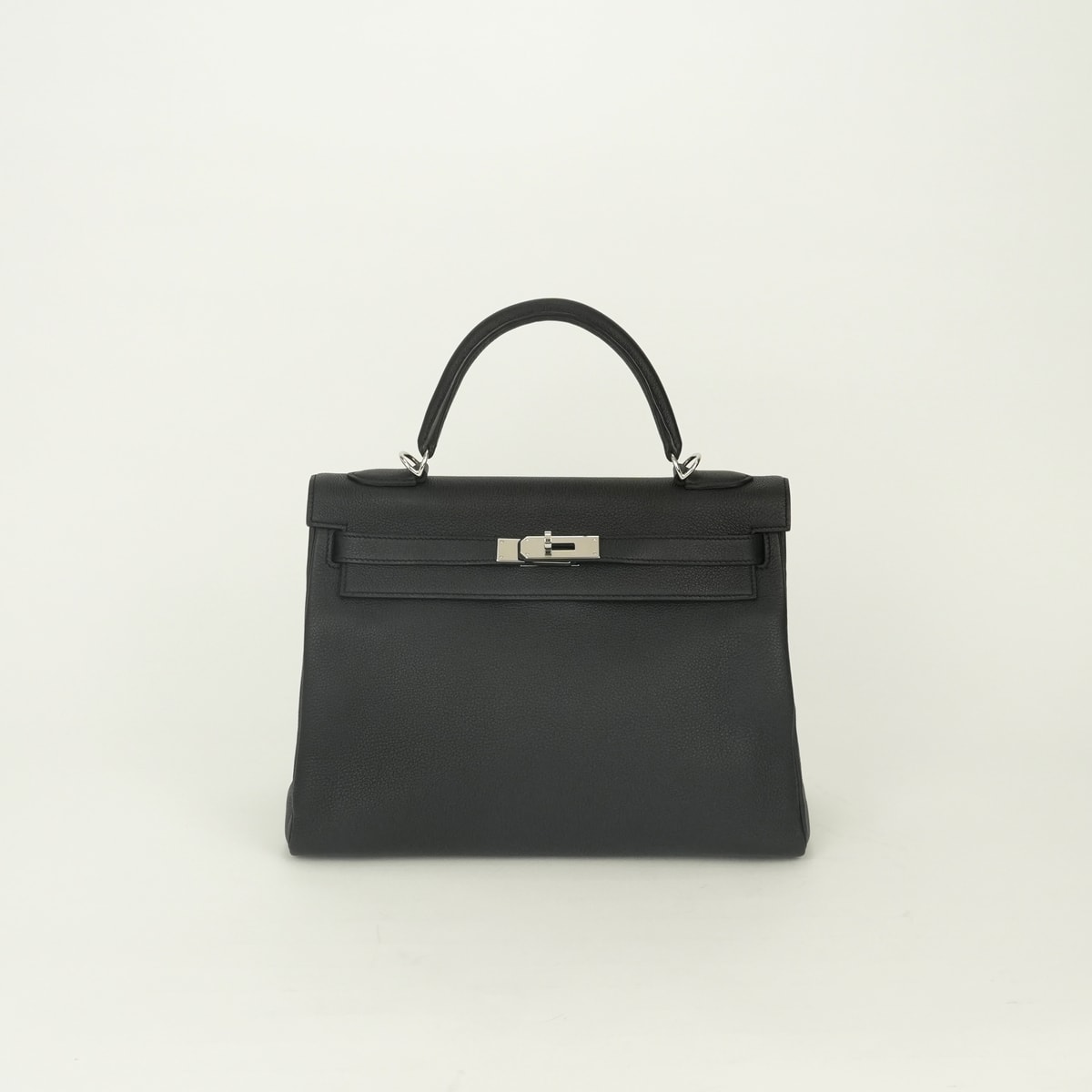 エルメス HERMES ケリー32 ケリー 32 バッグ トートバッグ ショルダーバッグ トゴ ノワール Noir ブラック Black 黒 シルバー金具 ハンドバッグ 2Way 内縫い V字金具 新型金具