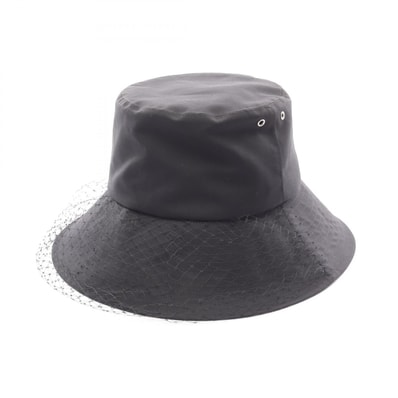 ディオール Dior TEDDY-D ボブハット ハット 帽子 ポリエステル / コットン レディース ブラック系 【中古】