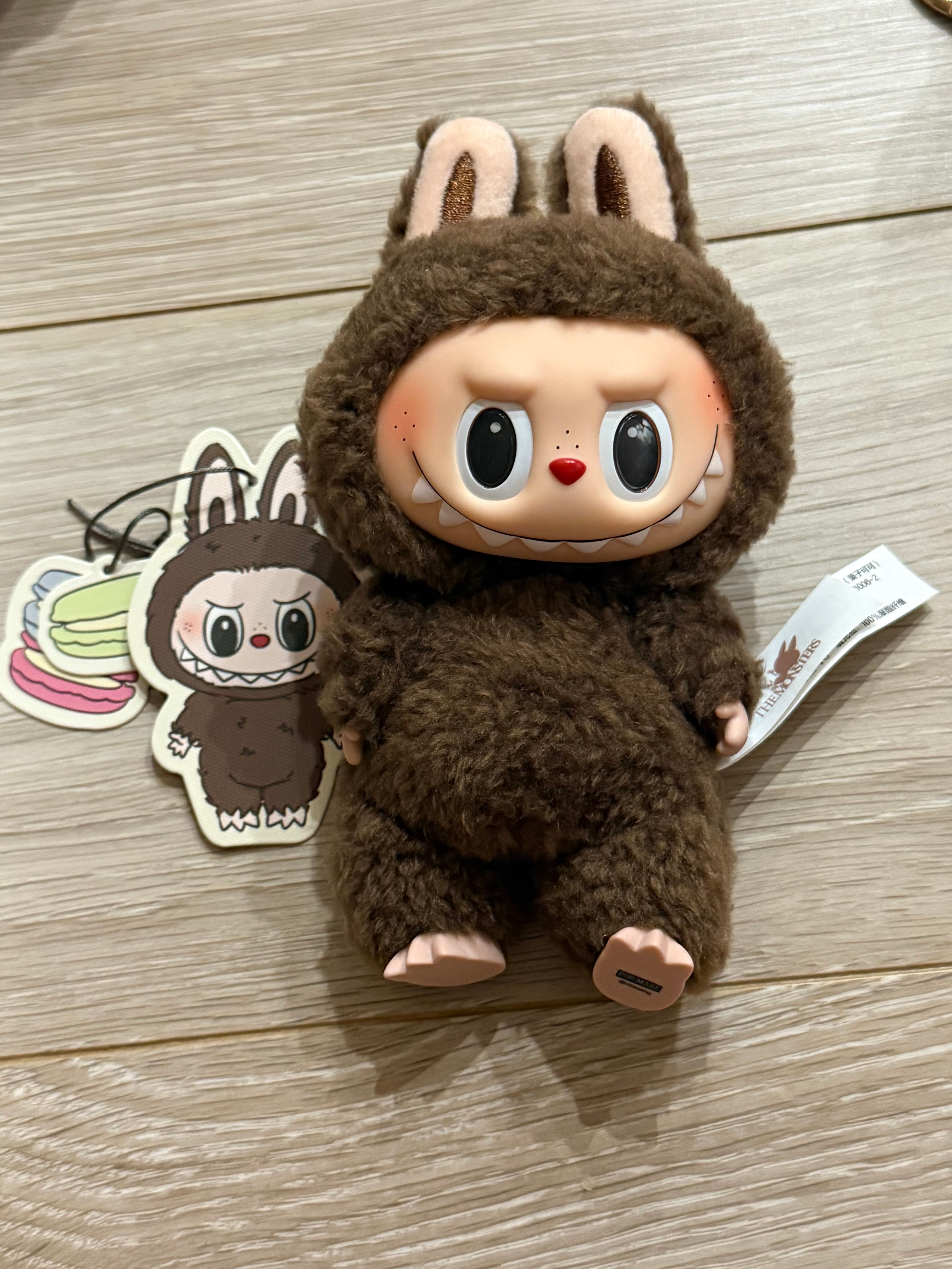 POP MART THE MONSTERS (LABUBU) Exciting Macaron Plush Series CHESTNUT COCOA (Secret)