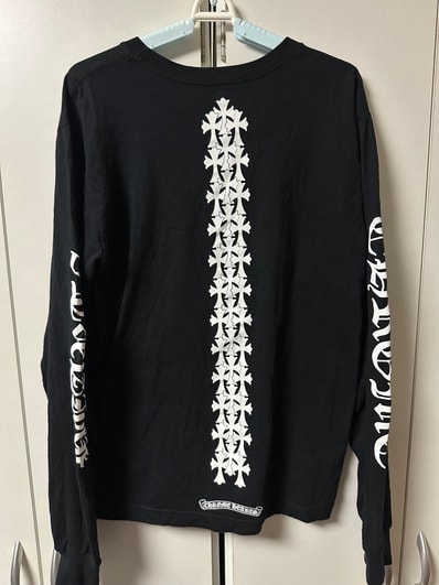 Chrome Hearts Cemetery Cross Tire Tracks L/S T-Shirt "Black"
