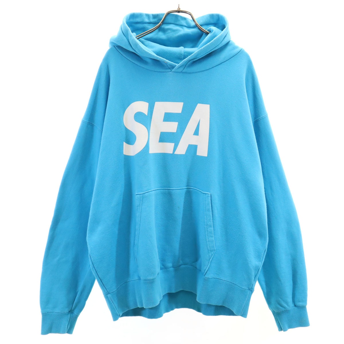 WIND AND SEA ウィンダンシー 長袖 スウェットパーカー XL 水色