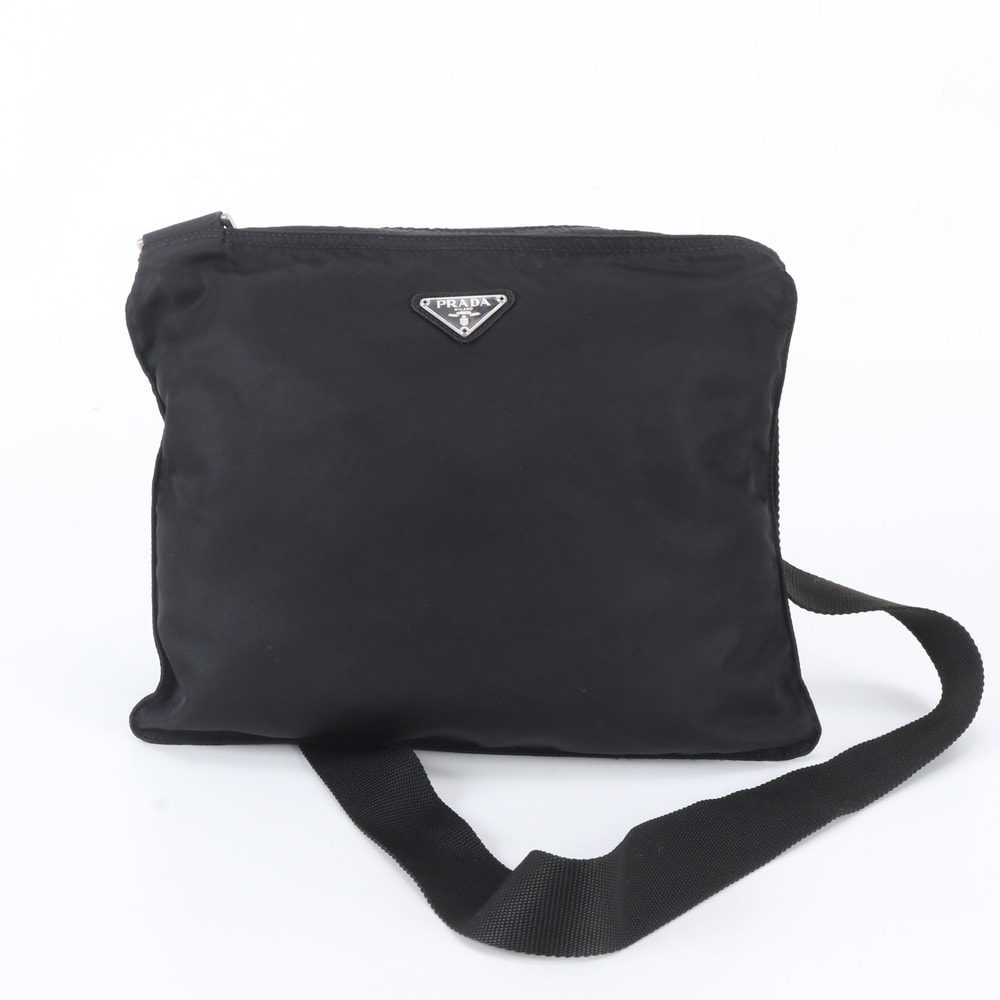 ■美品 プラダ テスート ナイロントライアングルロゴショルダーバッグ