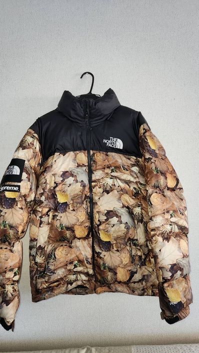 Supreme tnf leaves shop nuptse