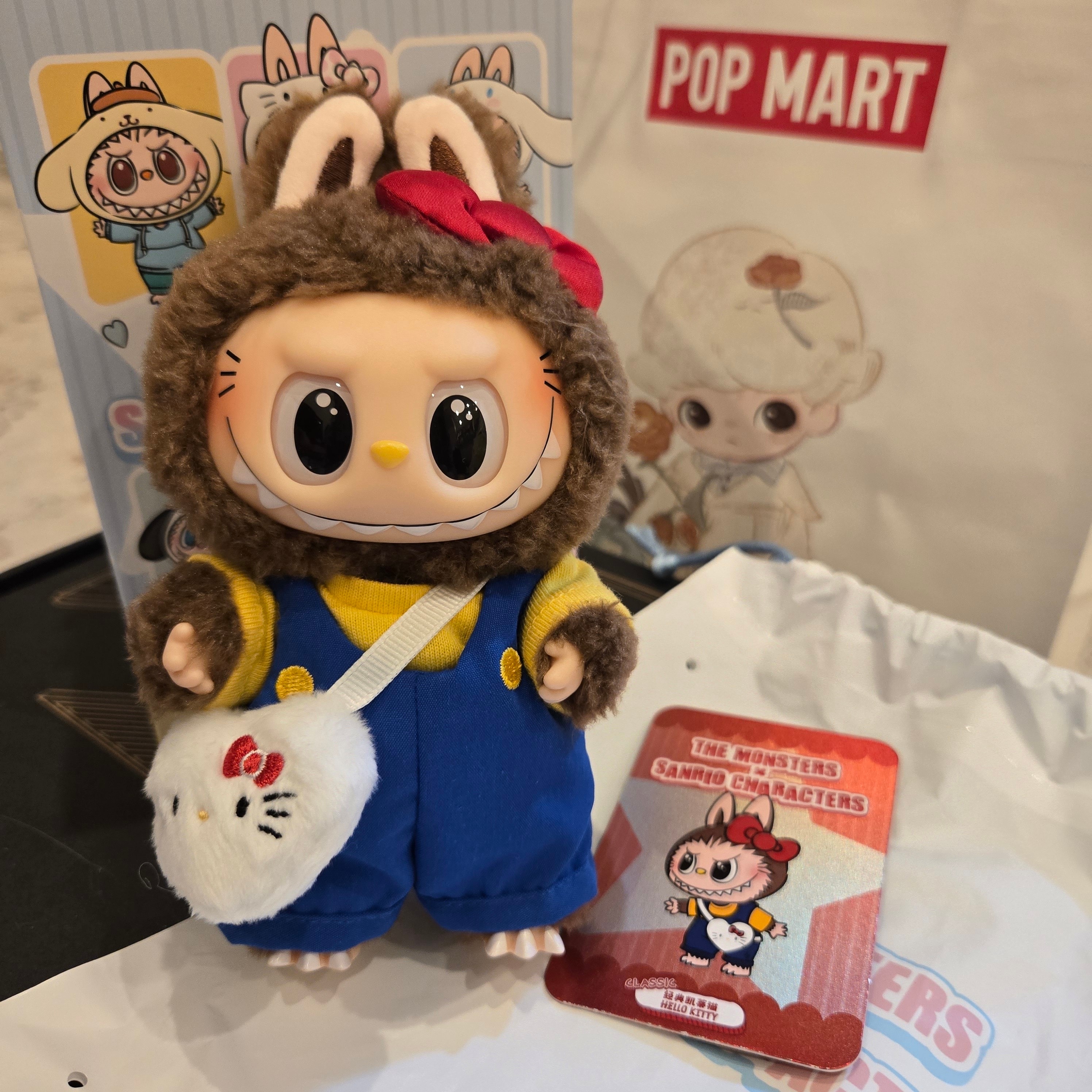 POP MART THE MONSTERS (Labubu) x Hello Kitty and Friends Series-Vinyl Plush Pendant Blind Box CLASSIC HELLO KITTY (Secret)