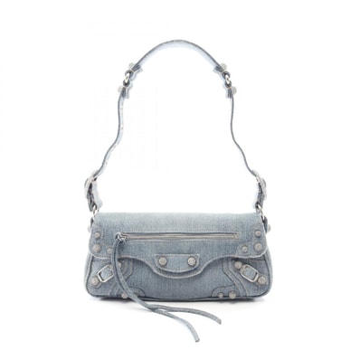 バレンシアガ BALENCIAGA ル カゴール S ショルダーバッグ バッグ デニム レディース ブルー系 【中古】