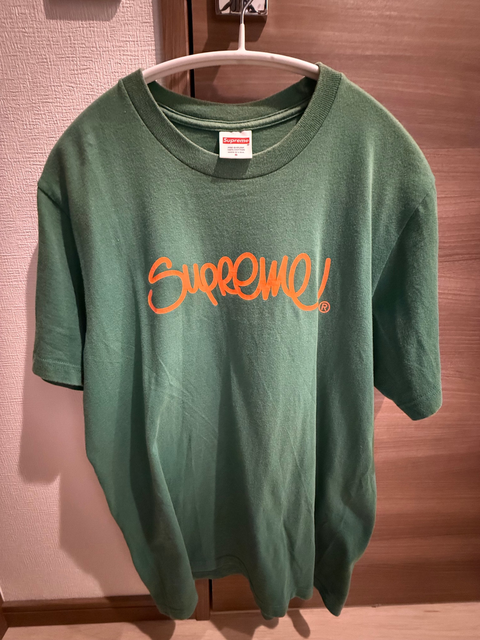 Supreme Handstyle Tee "Light Pine"