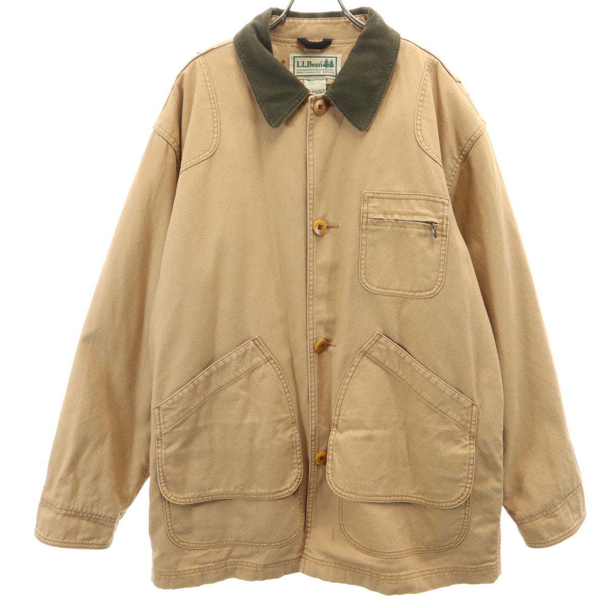 L.L.Bean エルエルビーン フィールドジャケット L ベージュ系 ライナー付き アウトドア