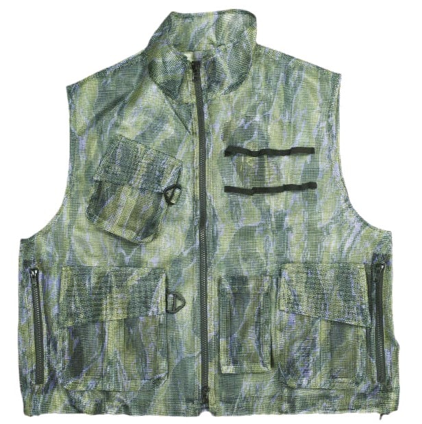新品 Needles x PURPLE THINGS ニードルス パープルシングス 23SS 別注 日本製 BDU Vest - Heavyweight Mesh / Tiger メッシュベスト MR400 M Camo ジレ トップス g23968