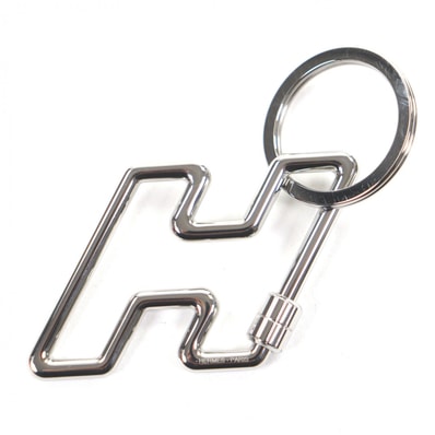未使用品 エルメス キーホルダー H トゥ スピード キーリング シルバー メンズ