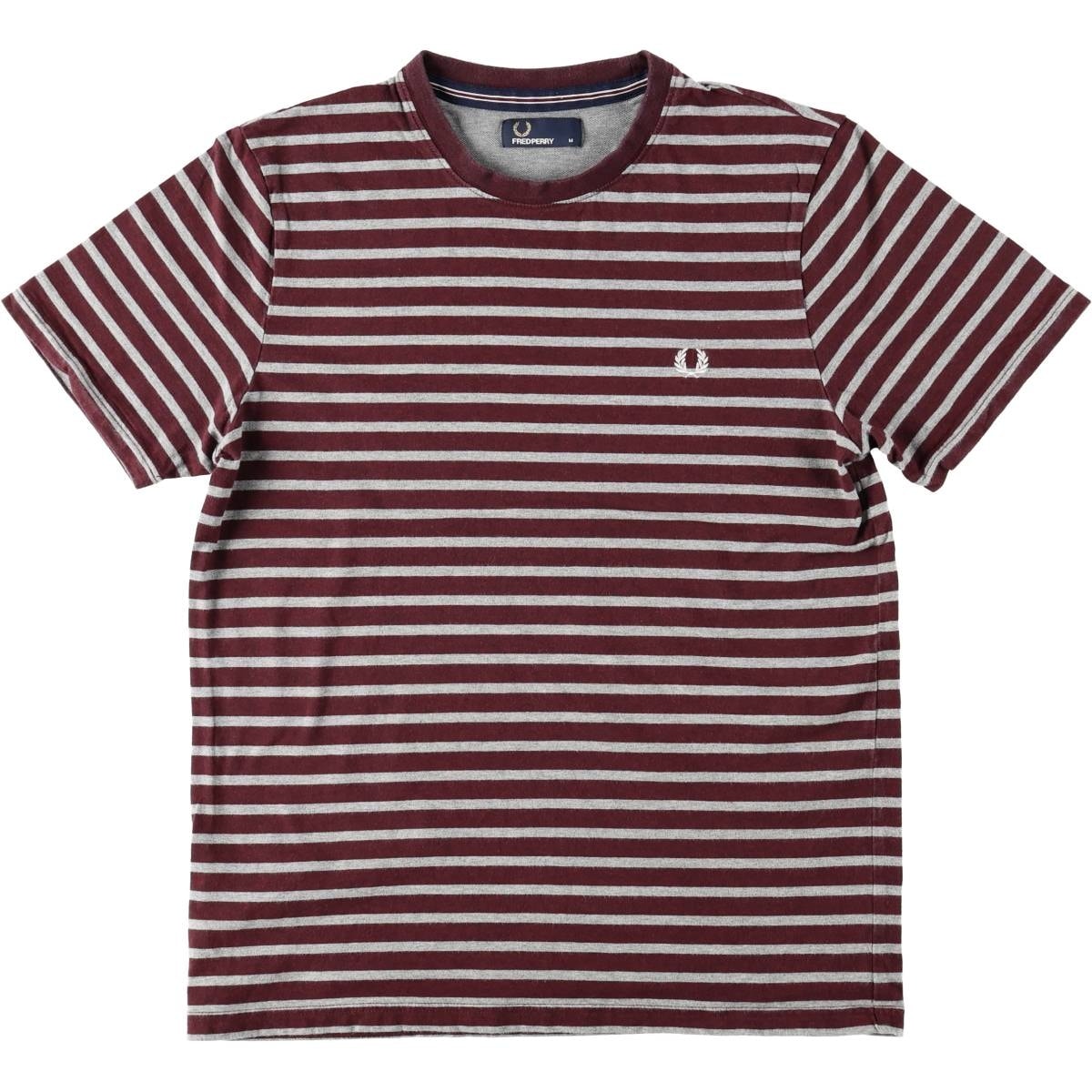 古着 フレッドペリー FRED PERRY 半袖 ボーダーTシャツ メンズM相当/eaa642690