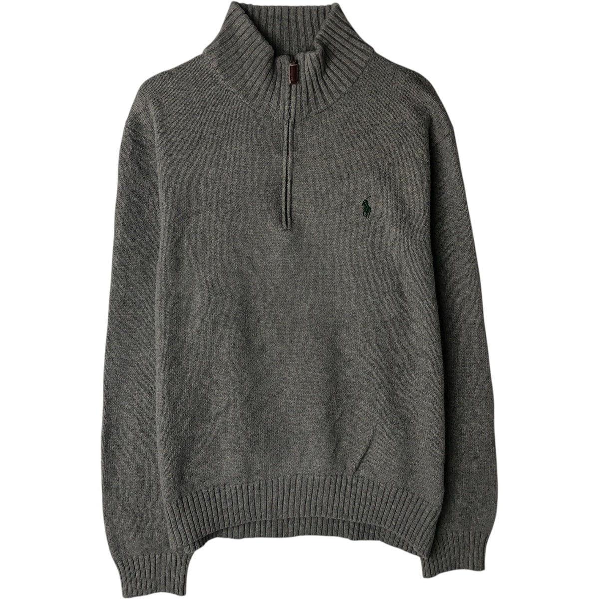古着 ラルフローレン Ralph Lauren POLO RALPH LAUREN コットンニットハーフジップセーター メンズM相当/eaa631941