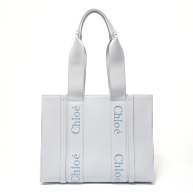 クロエ Chloe ウッディ トートバッグ レザー トートバッグ【中古】