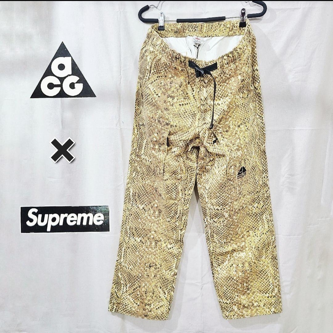 Supreme Nike ACG Belted Denim Pant "Gold Snakeskin"