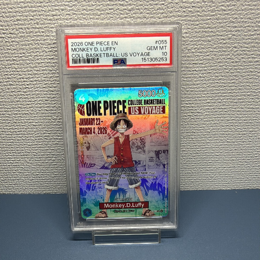 PSA10】モンキー・D・ルフィ：P (開封済) [P-055]【英語版