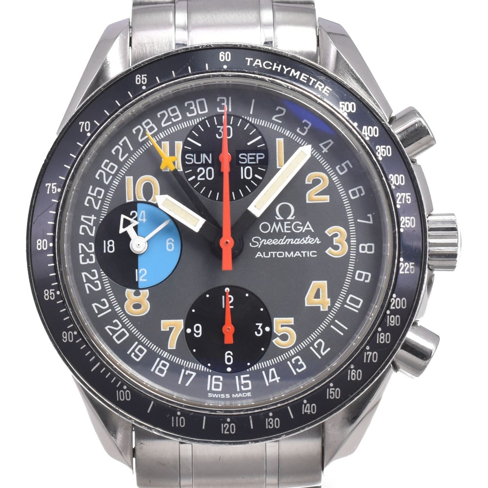 オメガ OMEGA 3520.53 スピードマスター ブラック 自動巻き メンズ 良品 腕時計 N#151275