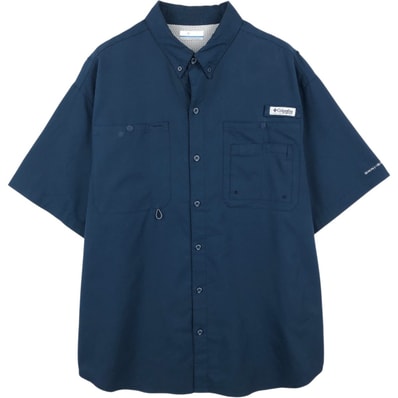 古着 コロンビア Columbia PFG OMNI-SHADE オムニシェイド ボタンダウン 半袖 フィッシングシャツ メンズL相当/eaa664987