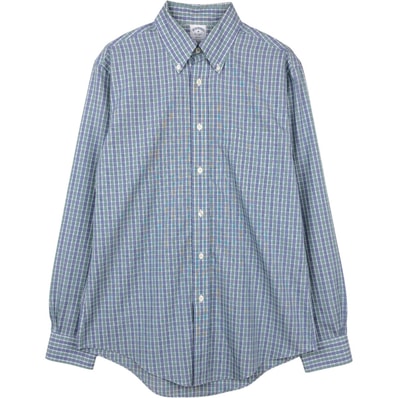 古着 ブルックスブラザーズ Brooks Brothers Est.1818 REGENT 長袖 ボタンダウンチェックシャツ メンズM相当/eaa666463