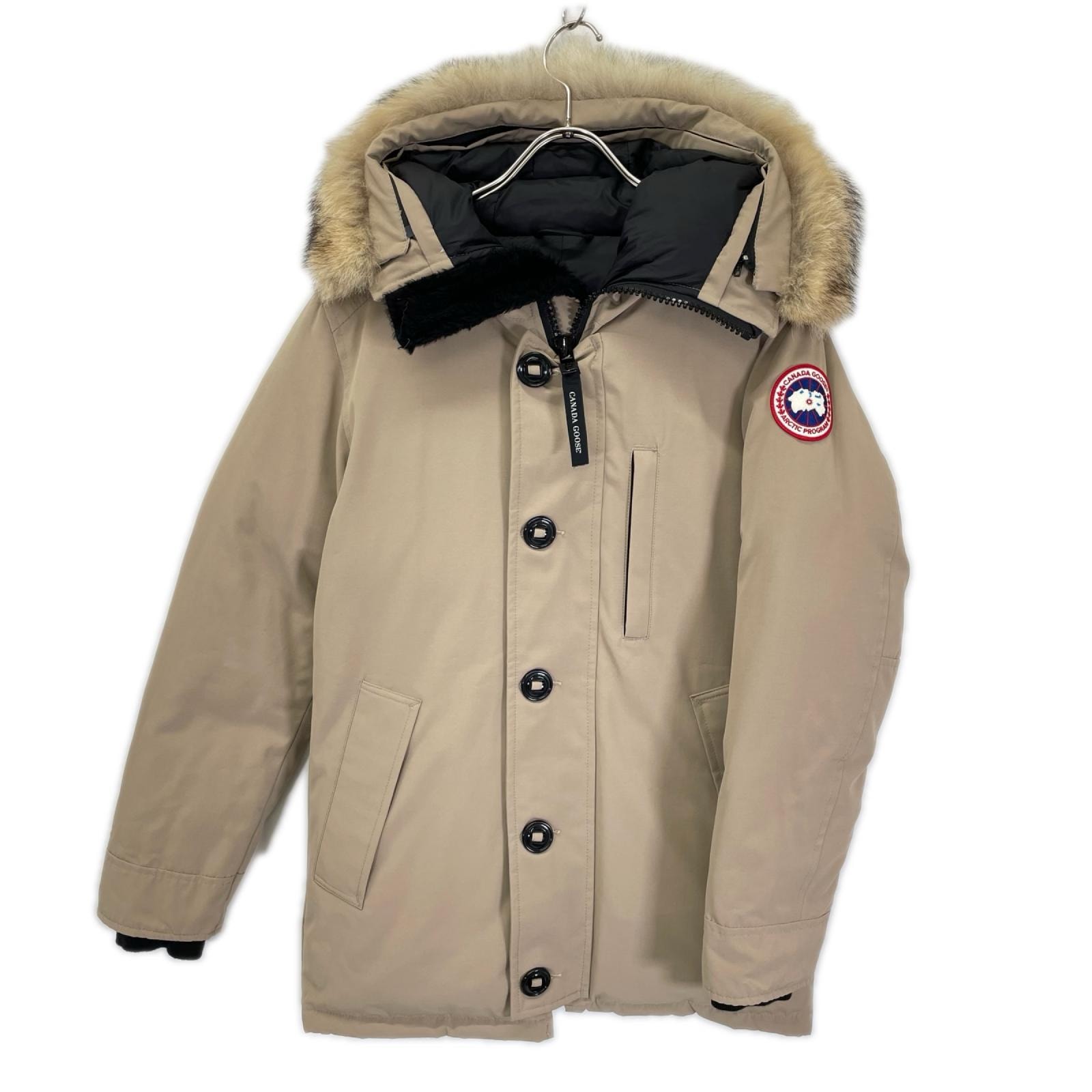 カナダグース 国内正規 3438JM ベージュ JASPER PARKA/ジャスパーパーカ コヨーテファーフーデッドダウンジャケット XS