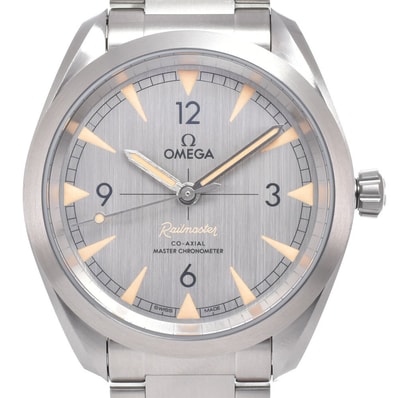 オメガ OMEGA 220.10.40.20.06.001 シーマスター レイルマスター コーアクシャル マスター クロノメーター 自動巻き メンズ 美品 M#151096