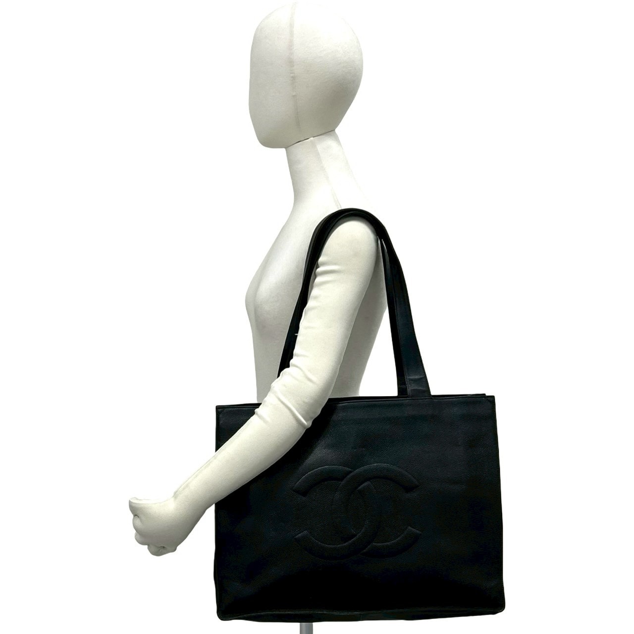 B (目立った傷や汚れなし)】CHANEL シャネル デカココ キャビアスキン