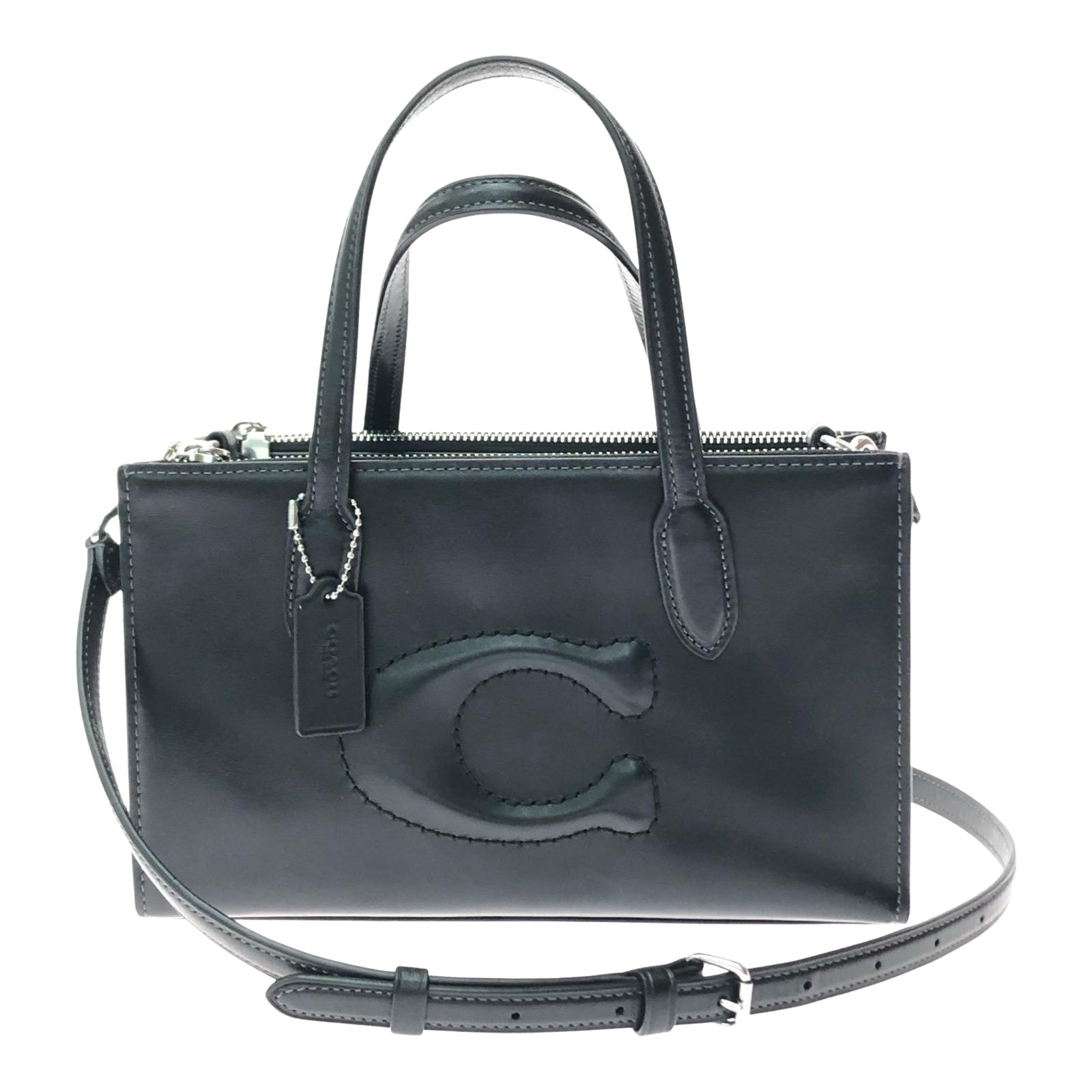▼▼COACH コーチ レディース 2WAYバッグ ニーナ リファインド カーフ レザー スモール トート アウトレット CR097 ブラック
